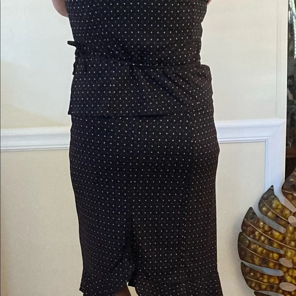 ❌GIFTED❌NWOT Ann Taylor Loft Petites • 2 piece set Pink/Blush Polka Dots SP - Picture 1 of 6